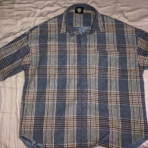 Half button up flannel/sweater